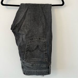 Dark grey Levi’s jeans, size 30.
